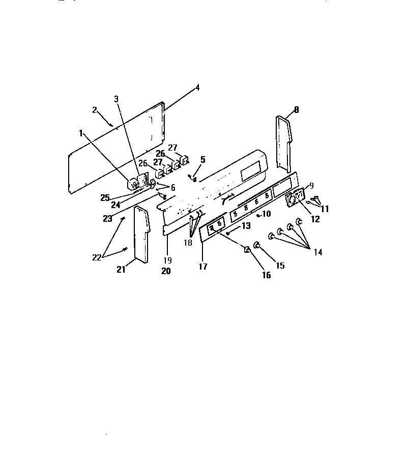 CONTROL PANEL, COOK-MASTER, SWITCHES