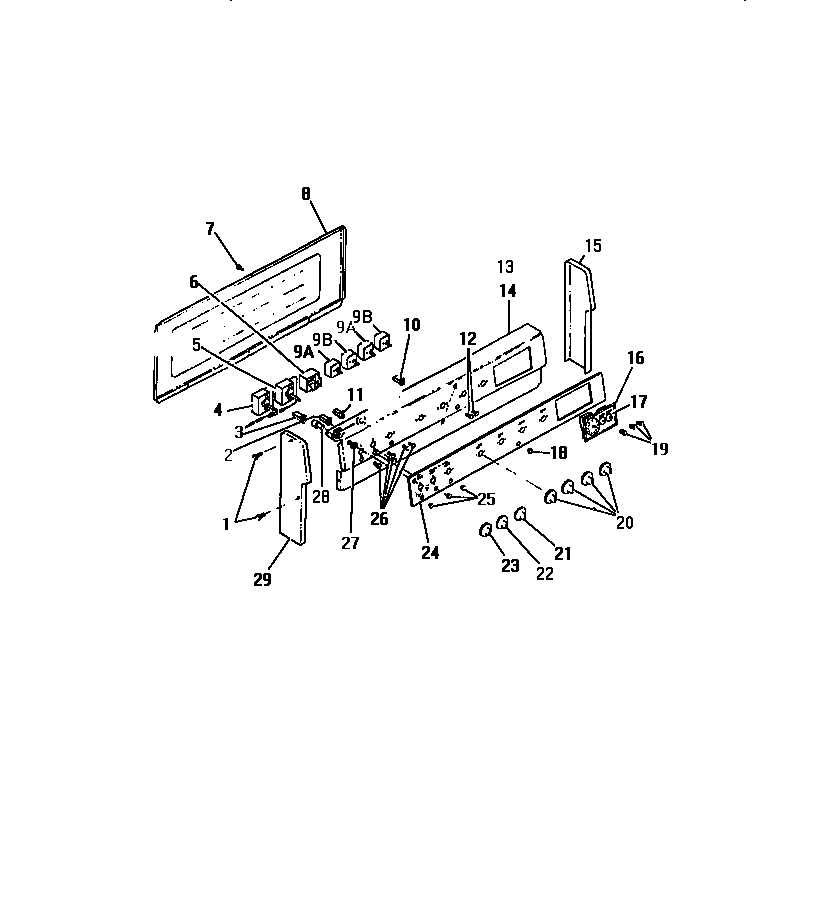 CONTROL PANEL, COOK-MASTER, SWITCHES