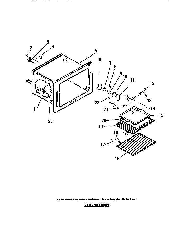 Oven liner, bake & broil elements