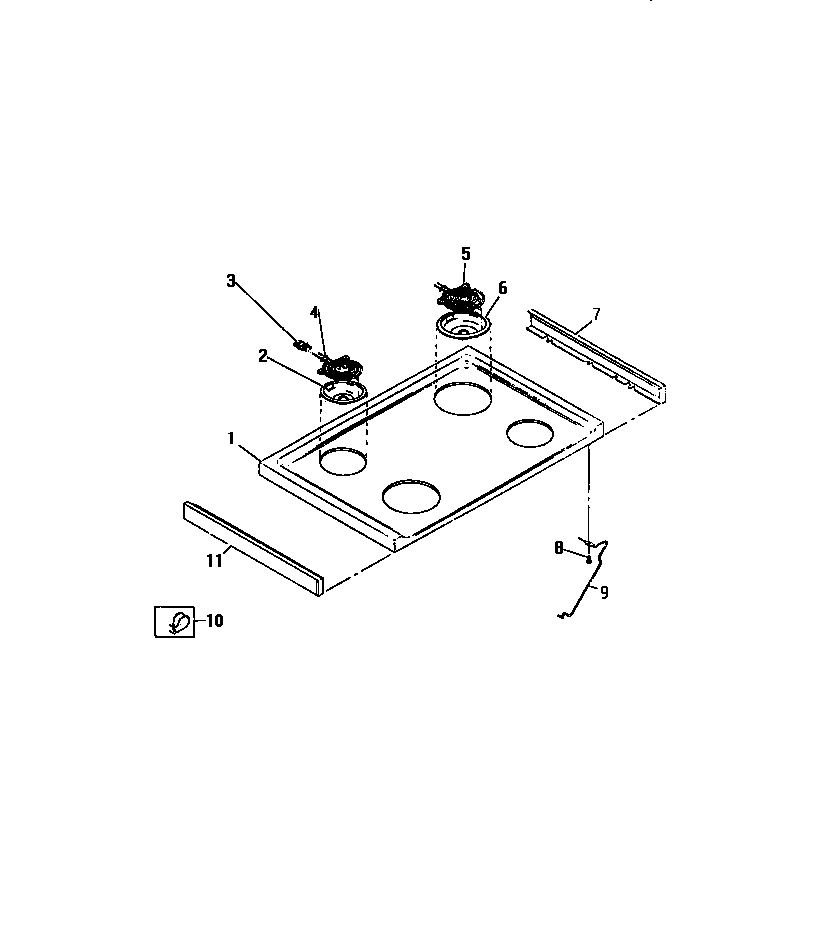 Surface units, cooktop