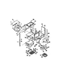 Lower oven, frame, shelves, elements