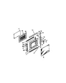 Microwave oven door