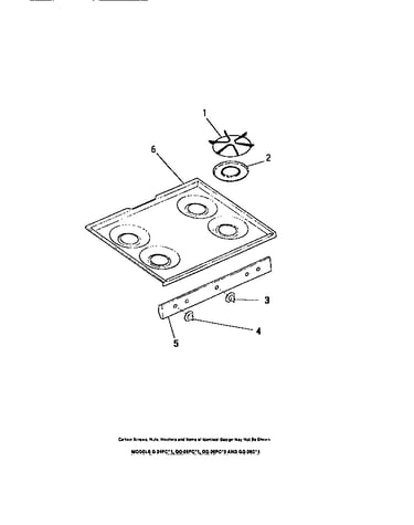 Cook top, knobs