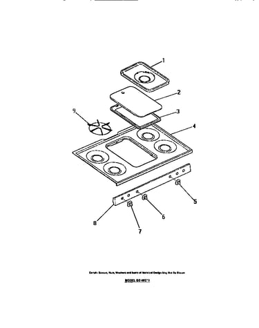 Cook top, knobs