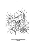 Interior oven, panels, frame