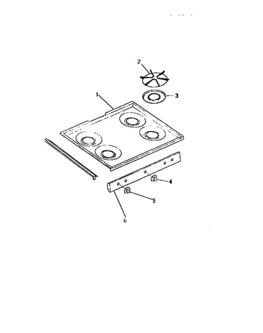 Cook top, knobs