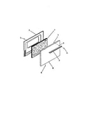 Oven door, panels