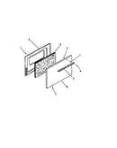 Oven door, panels
