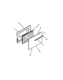 Oven door, panels