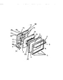 Lower oven door