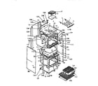 White-Westinghouse KB883GDM1 oven cavity diagram