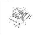 White-Westinghouse GF501HXH0 broiler drawer diagram