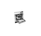 White-Westinghouse SU500DXR5 dishwasher diagram