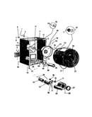 Cabinet, drum, heater housing