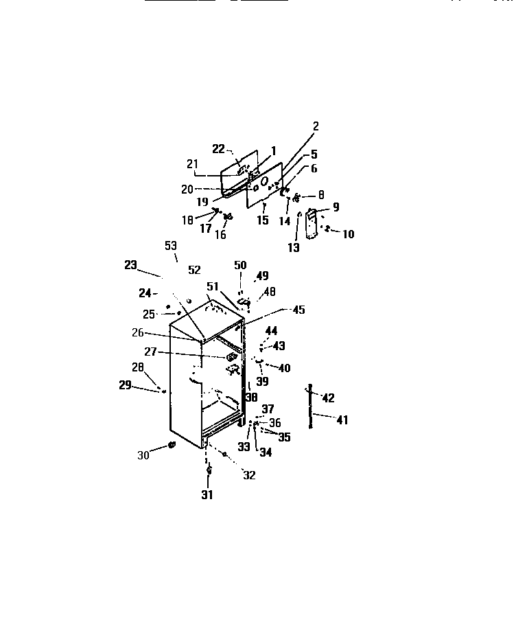 CABINET W/ FAN ASSEMBLY