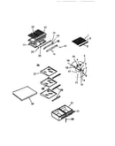 Shelves, controls, divider, mullion