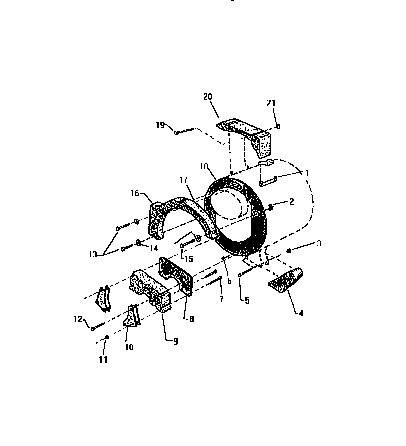 Counterweight section