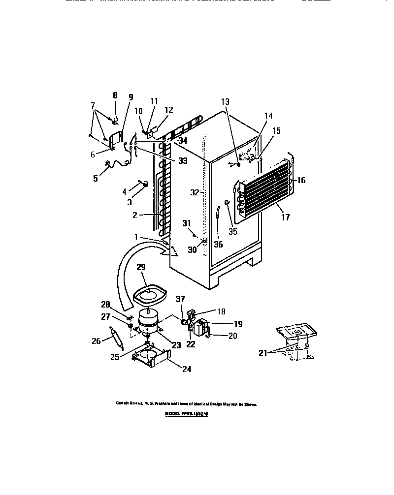 COMPRESSOR, CONDENSER, EVAPORATOR