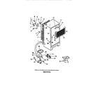 Frigidaire FPES18TCW0 compressor, condenser, evaporator diagram