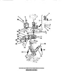 Motor, pulleys, belt, springs