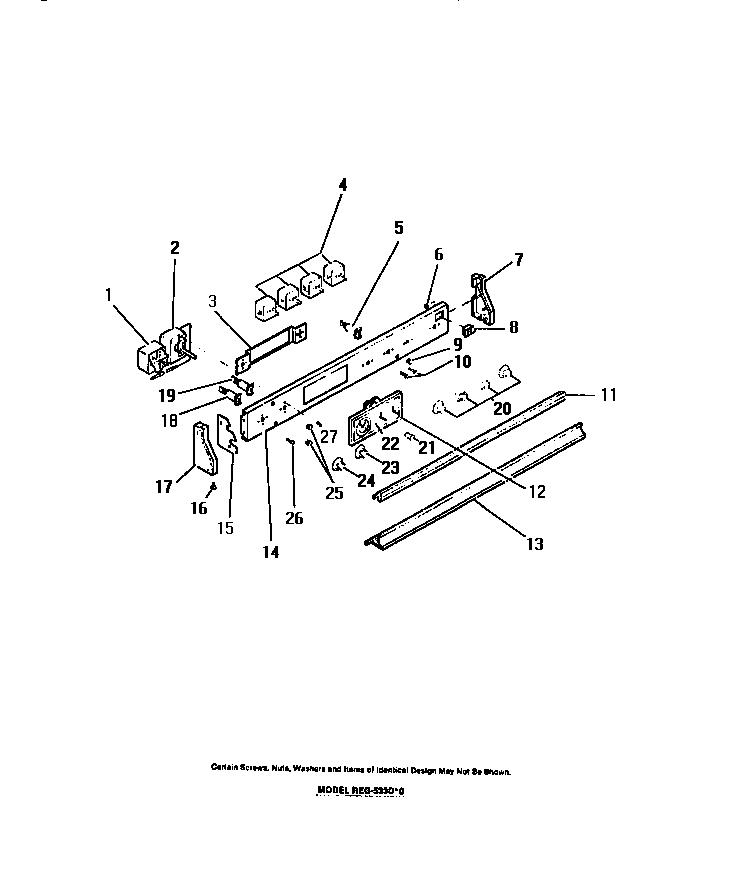 CONTROL PANEL, COOK-MASTER, SWITCHES
