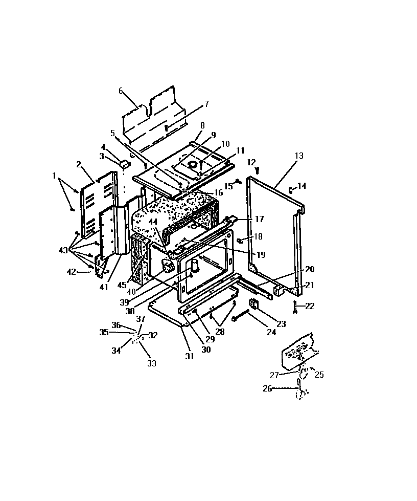 OVEN LINER, SIDE PANELS