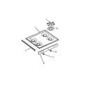 Frigidaire G30PCL1 cooktop diagram
