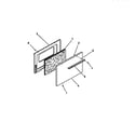 Frigidaire G30PCL1 oven door diagram
