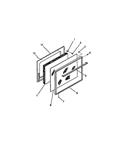Oven door