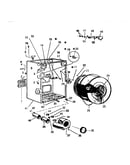 Cabinet, drum, heater housing