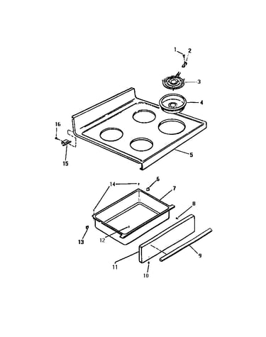 Top, drawer