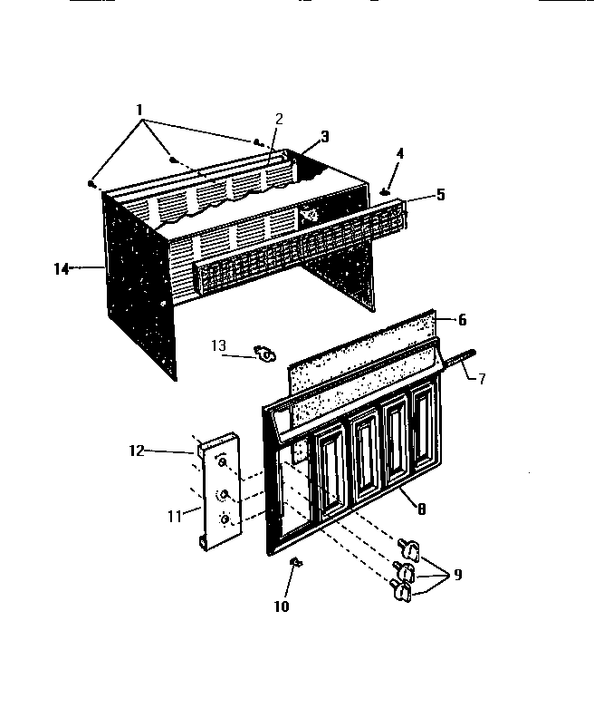 Cabinet, front, wrapper