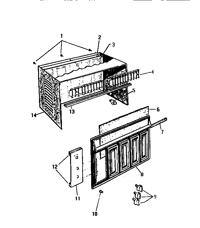 Cabinet, front, wrapper