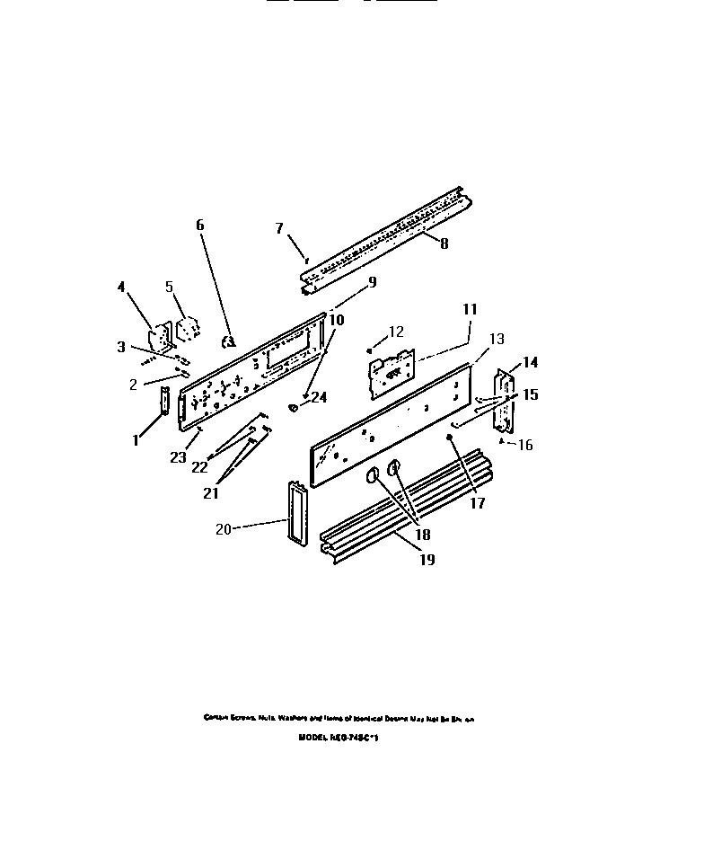 CONTROL PANEL, COOK-MASTER, SWITCHES