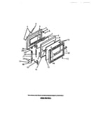 Oven door, panels