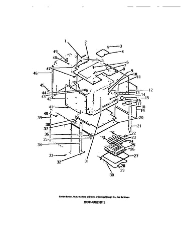 Oven liner, heating elements, panels