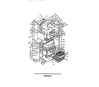 Frigidaire REG77BCB1 oven liner, heating elements, panels diagram