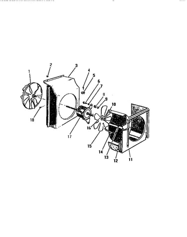 Shroud, scroll, blower motor ("slider" model)