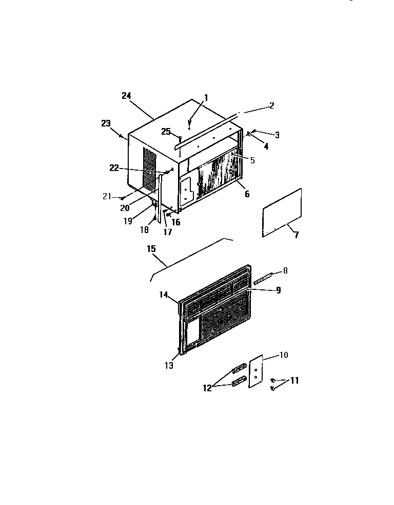 CABINET, FRONT ("AAA" CABINET MODELS)