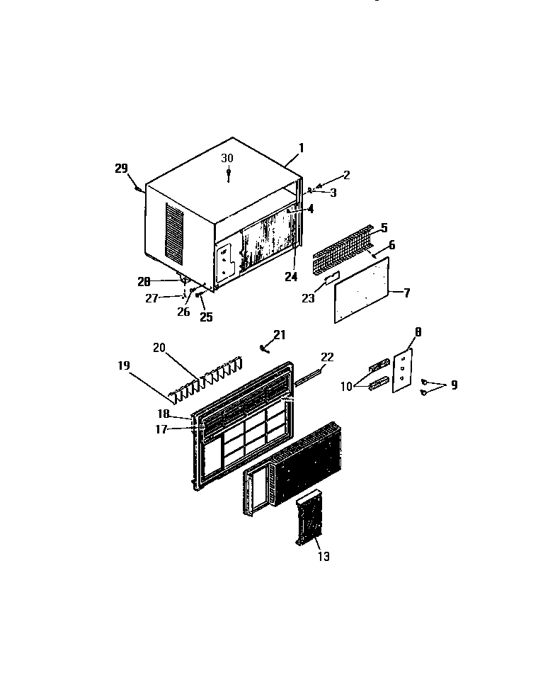 CABINET FRONT ("AAA" CABINET MODELS)