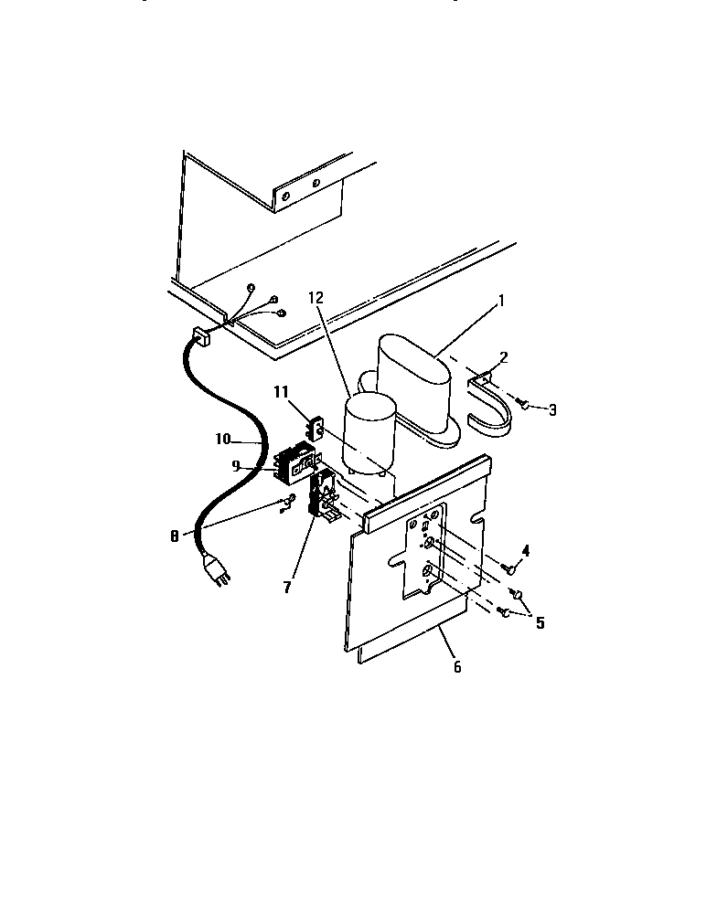 CONTROLS, CAPACITORS, CORD ("AAA" CABINET MODELS)