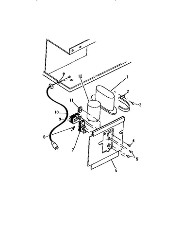 Controls, capacitors, cord ("aaa" cabinet models)