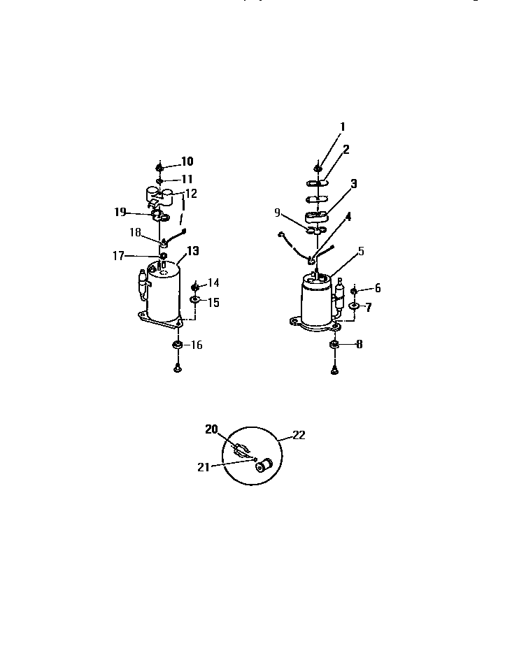 COMPRESSOR ("AAA" CABINET MODELS)