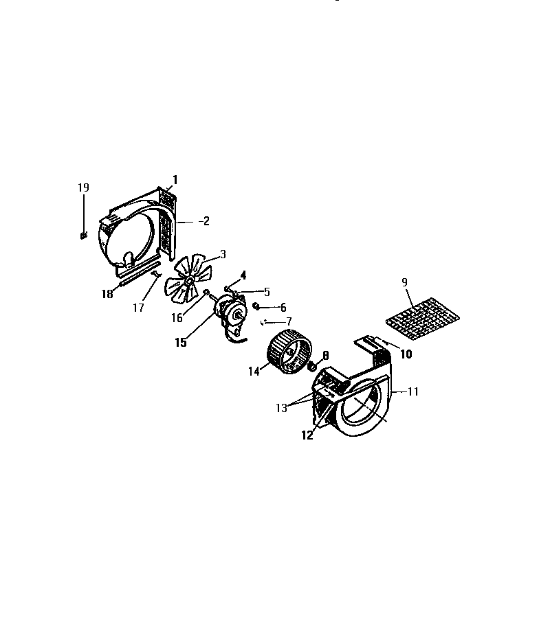 Shroud, scroll, blower motor ("b" cabinet models)