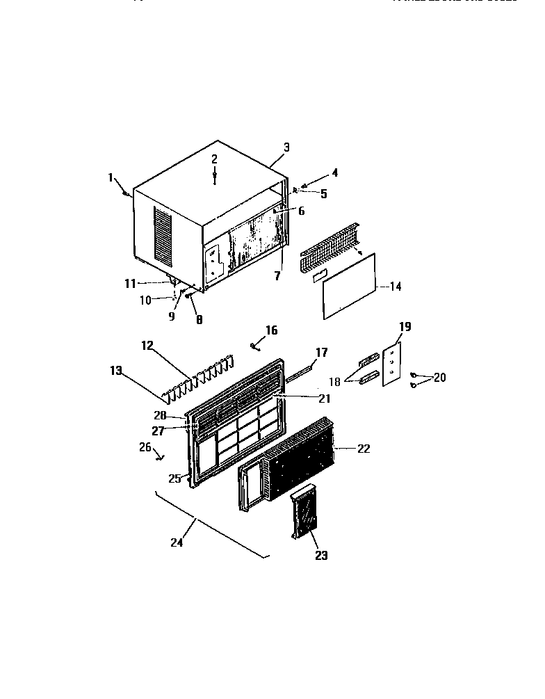 CABINET FRONT ("AAA" CABINET MODELS)