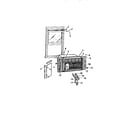 Frigidaire A11MEDC2 cabinet, window mounting parts ("aaa" cabinet models) diagram