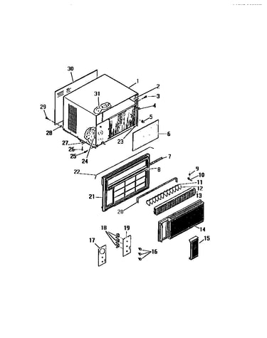 Cabinet front ("cc" cabinet models)