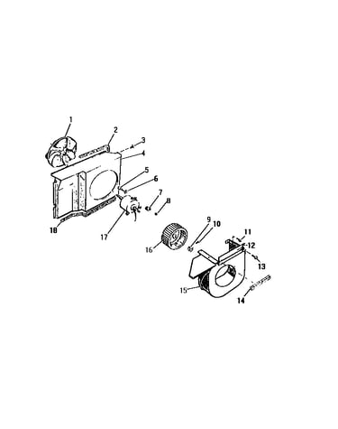 Shroud, scroll, blower motor ("cc" cabinet models)