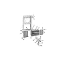 Frigidaire A8MECUC2 cabinet window mounting parts ("cc" cabinet models) diagram