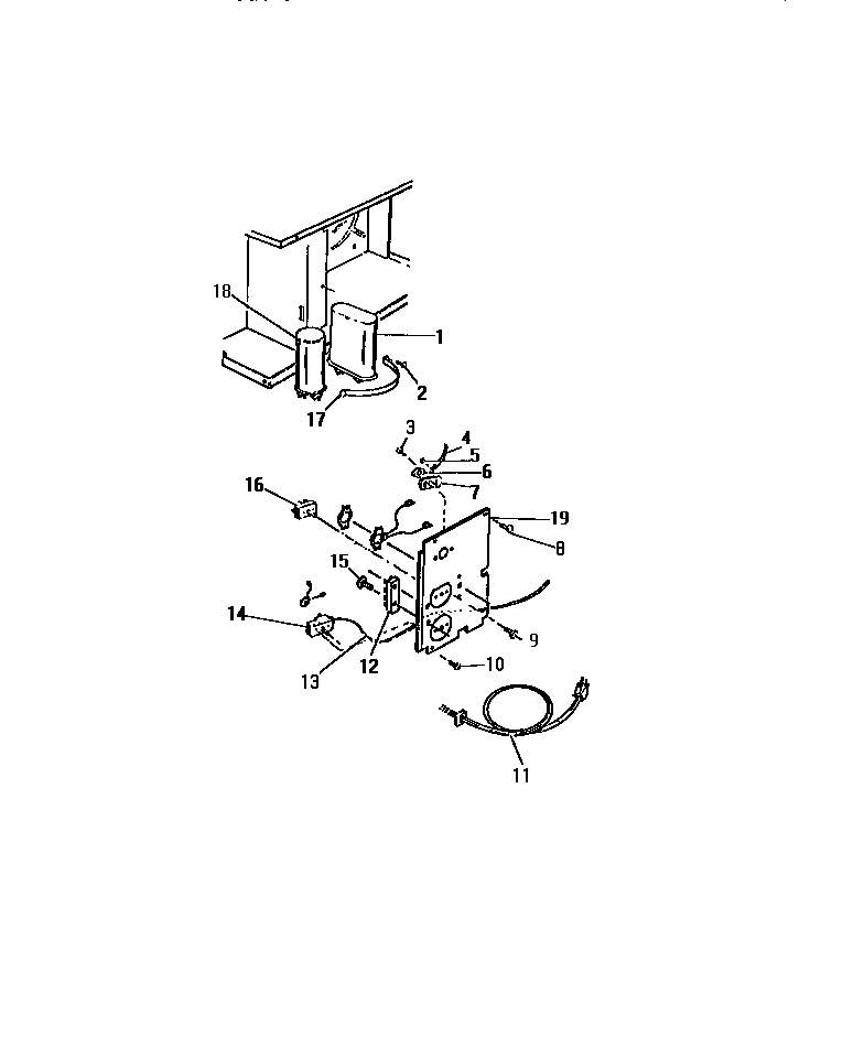 CONTROLS, CAPACITORS ("B" CABINET MODELS)